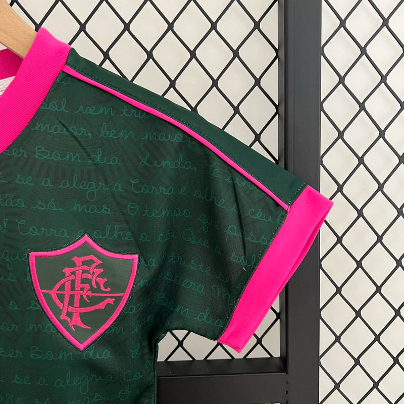 Conjunto Infantil Fluminense III 2023 + PERSONALIZAÇÃO GRÁTIS