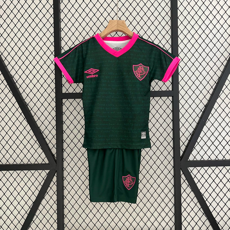 Conjunto Infantil Fluminense III 2023 + PERSONALIZAÇÃO GRÁTIS